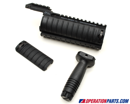 Knight's Armament RAS II With Vertical Grip and 6 Rib Panel