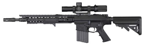 Knight's Armament SR-25 Enhanced Combat Carbine (ECC) with 16" Chrome Lined Dimpled Barrel, Flash Hider and Collapsible Stock