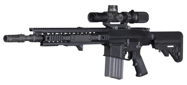 Knight's Armament SR-25 Enhanced Combat Carbine (ECC) with 16" Chrome Lined Dimpled Barrel, Flash Hider and Collapsible Stock