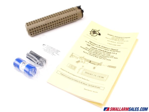Knight's Armament 5.56mm QDSS/NT4 Suppressor Kit, With M4QD Flash Hider, Taupe