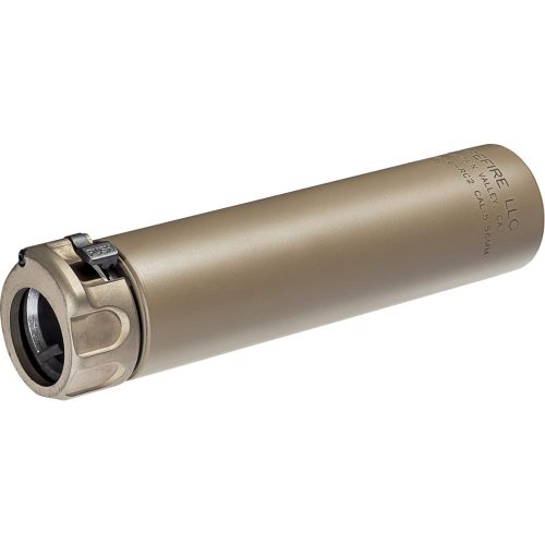 Surefire, 2nd Gen SOCOM Rifle Suppressor, RC2, 5.56MM, End Mount Fast Attach, Dark Earth