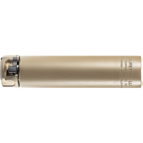 Surefire, 2nd Gen SOCOM Rifle Suppressor, RC2, 5.56MM, End Mount Fast Attach, Dark Earth