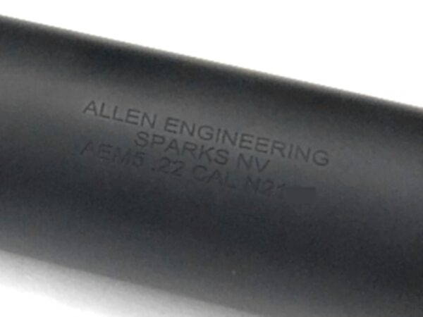 Allen Engineering AEM5 MK12 Suppressor, Knurled
