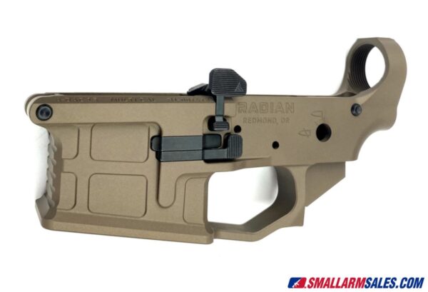 Radian Weapons AX556 Ambidextrous AR15 Lower Receiver - Radian Brown